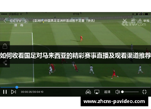 如何收看国足对马来西亚的精彩赛事直播及观看渠道推荐