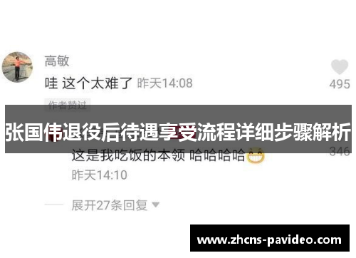 张国伟退役后待遇享受流程详细步骤解析