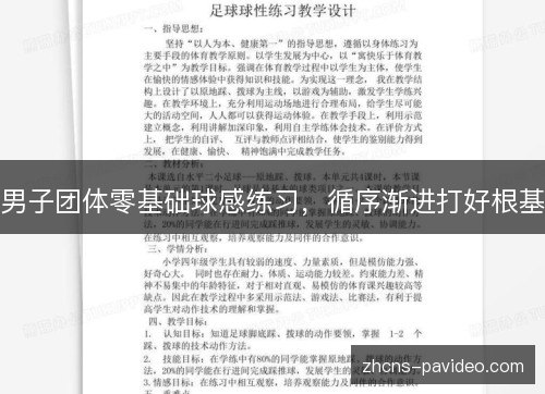 男子团体零基础球感练习,循序渐进打好根基 男子团体零基础球感练习,循序渐进打好根基